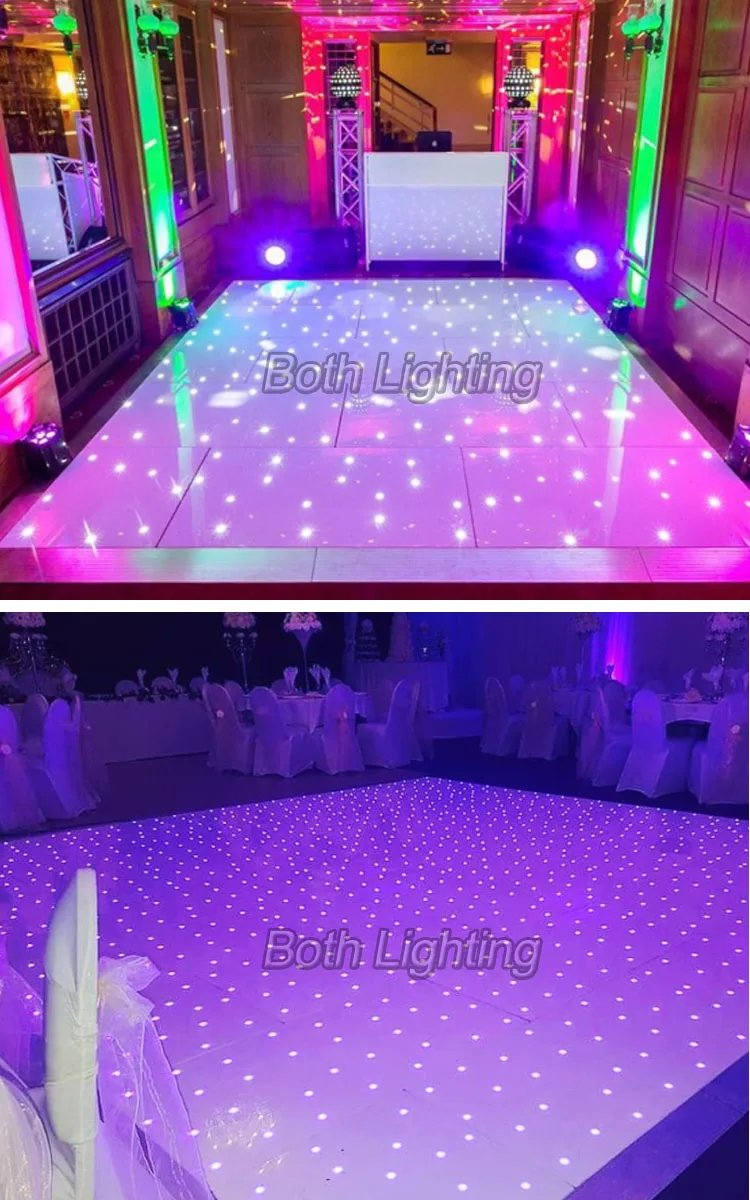 Night Club 60*60*3cm Wireless Led Starlit Dance Floor Video For Events