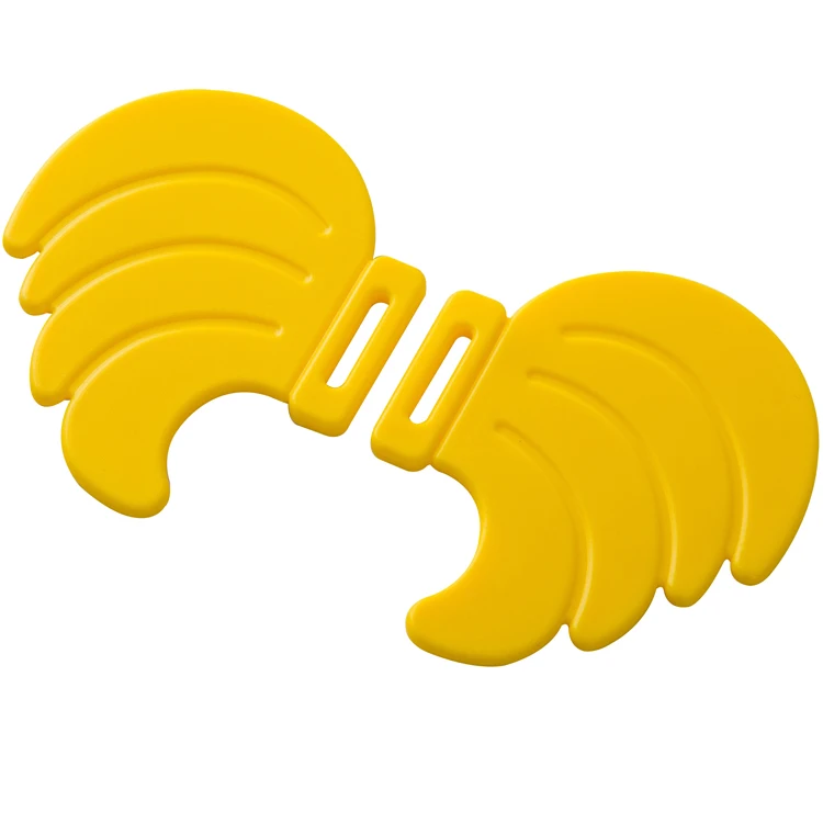 

Eco-friendly banana shape plastic baby teether chew teether for baby, Multi