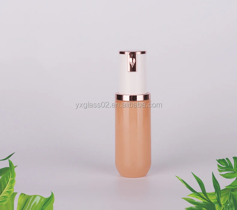 Cosmetic glass bottle set skincare container manufacturer  packaging glass bottle details