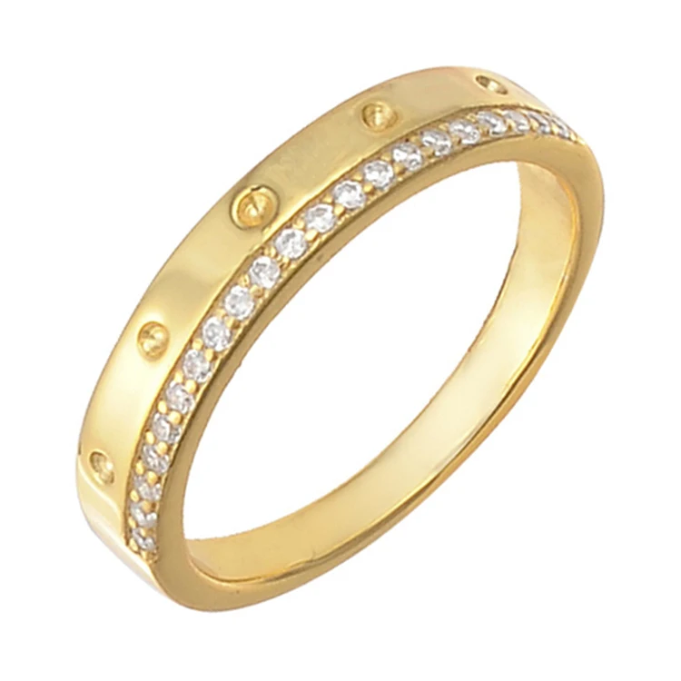 

Fashion wholesale cubic zirconia ring gold ring designs for girls