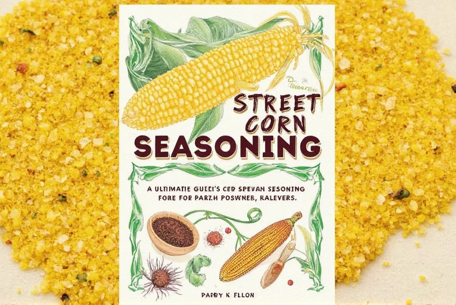 Grilled street corn with seasoning