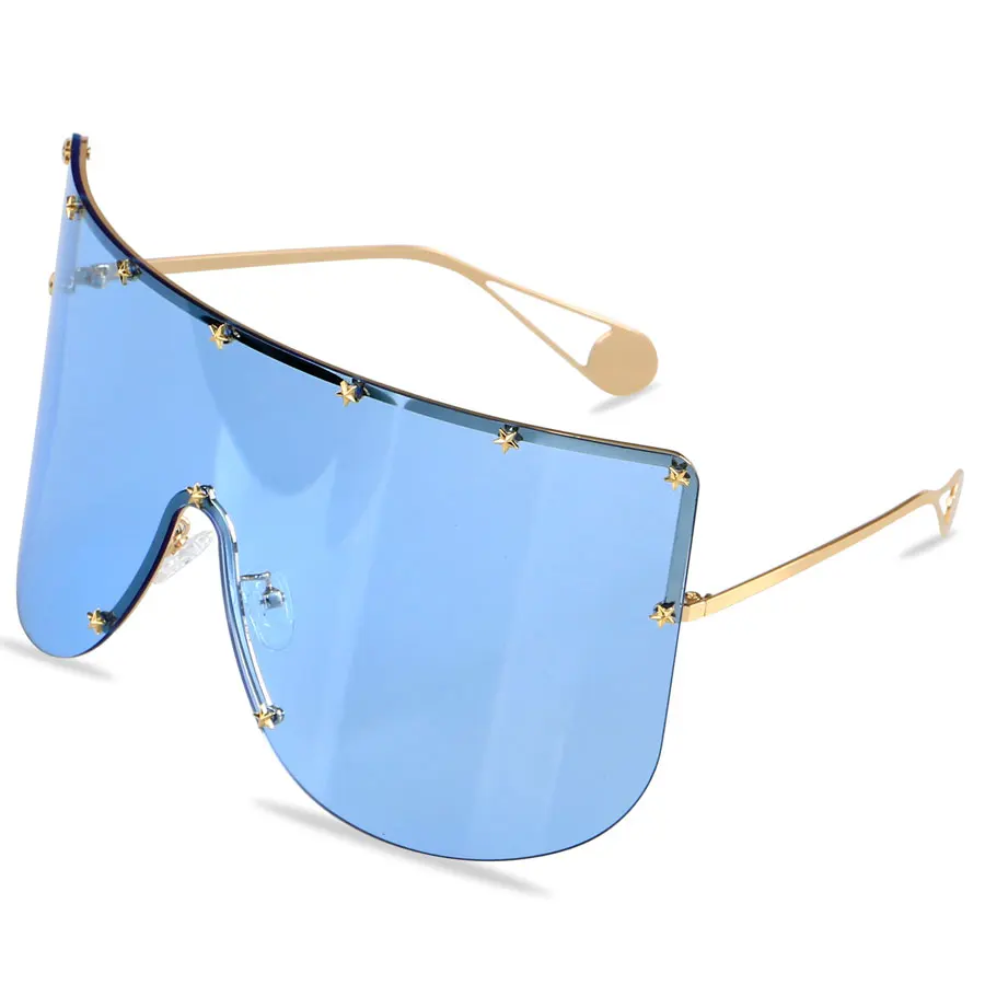 

2021 New Trendy Custom Fashion Vintage Ladies Rimless shades Frameless Sunglasses Women