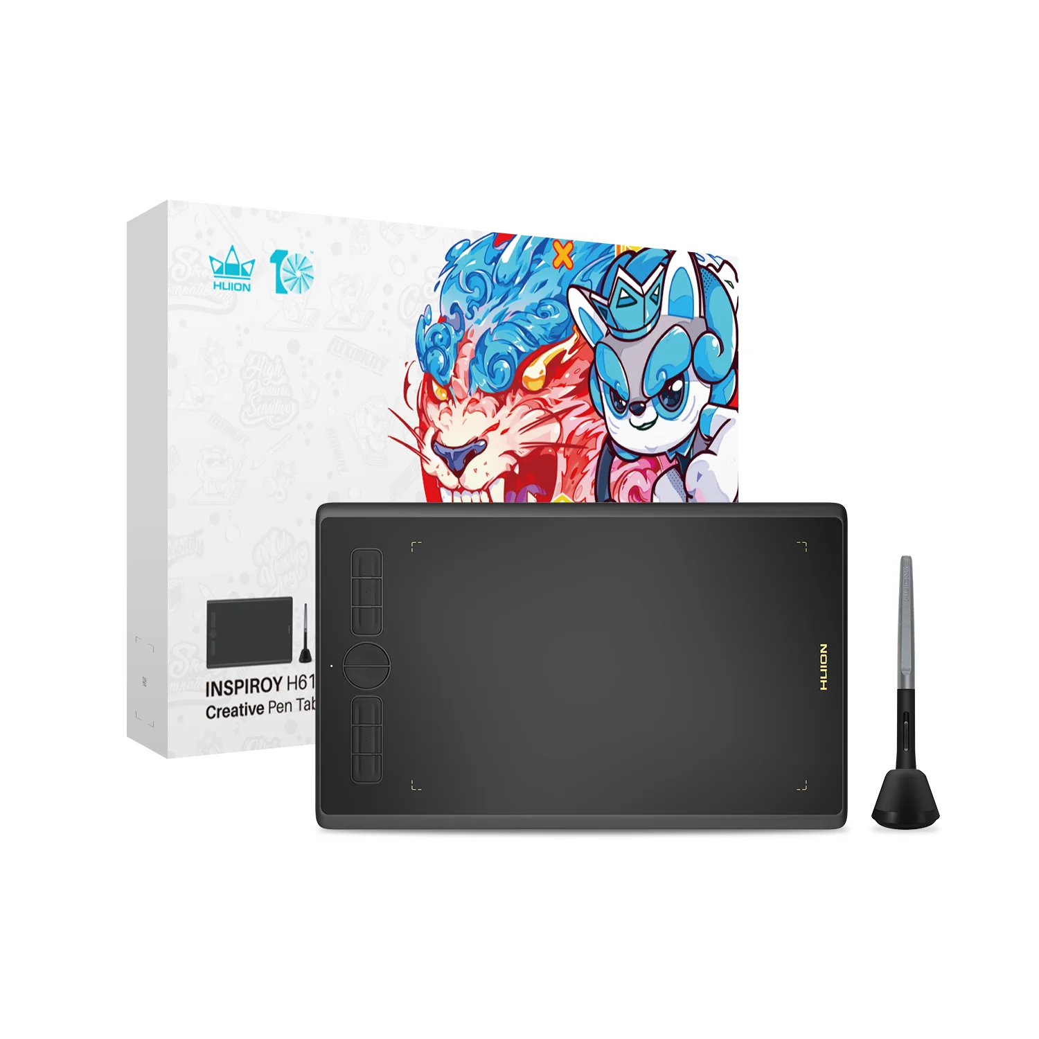 

HUION H610X 60 degree tilt other computer accessories graphics digital drawing tablet