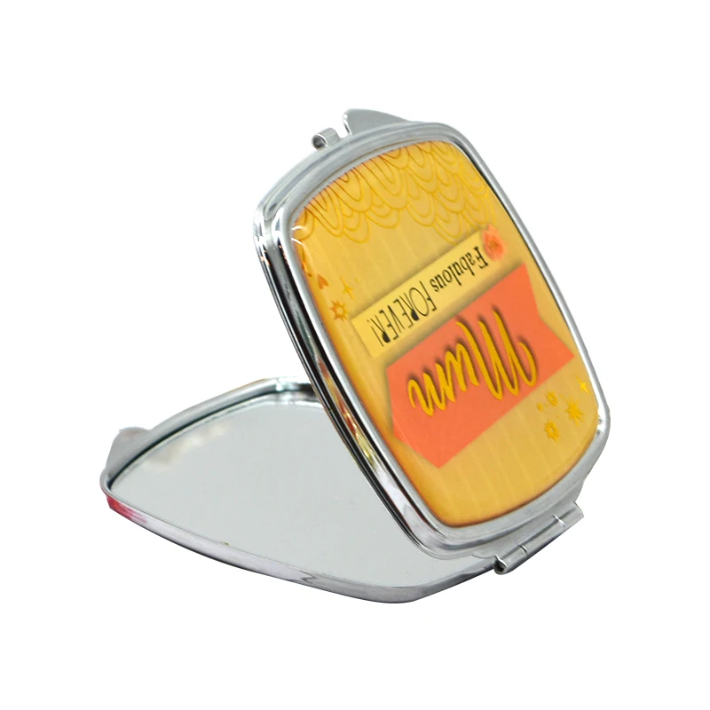 

Foldable Magnifying Pocket Compactive Hand Held Cosmetic Mirrors Mini Metal Make up Miroir