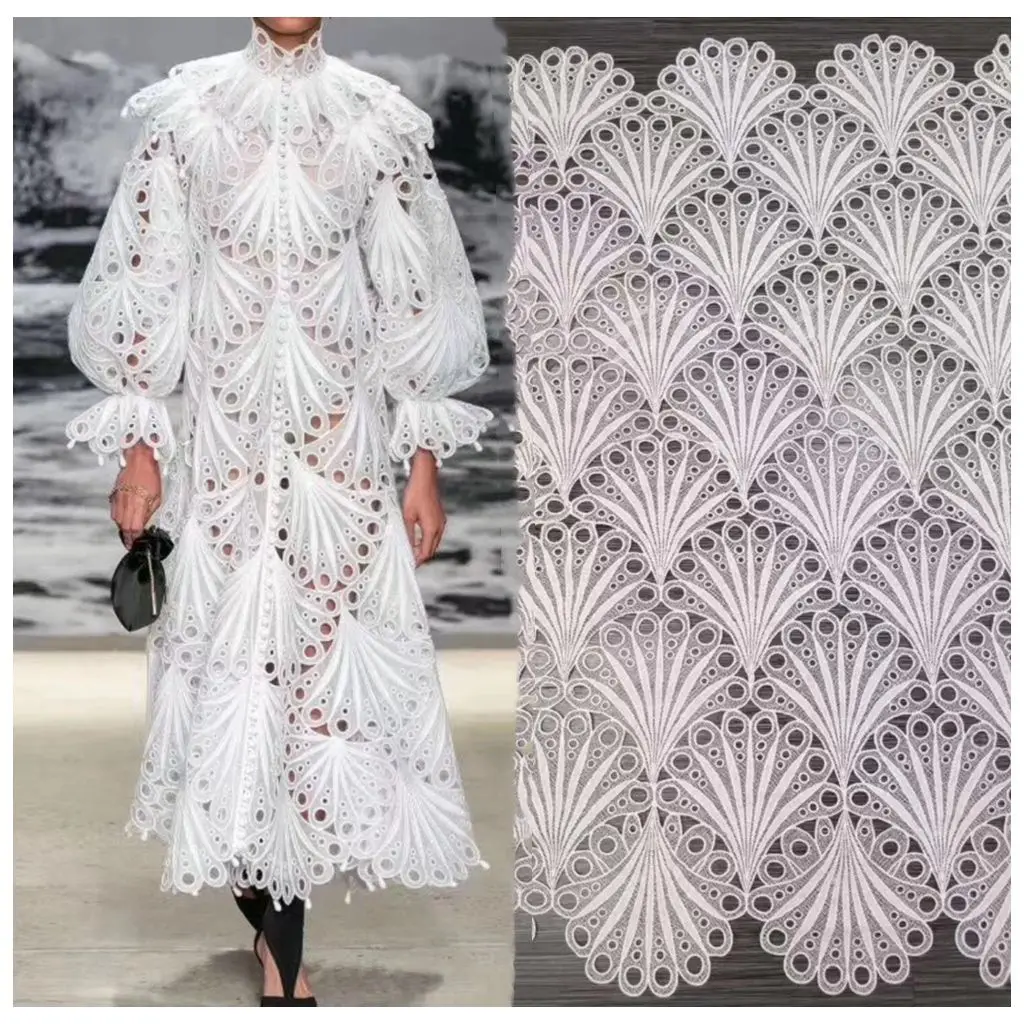 

2019 high quality fashion african embroidered net lace fabric