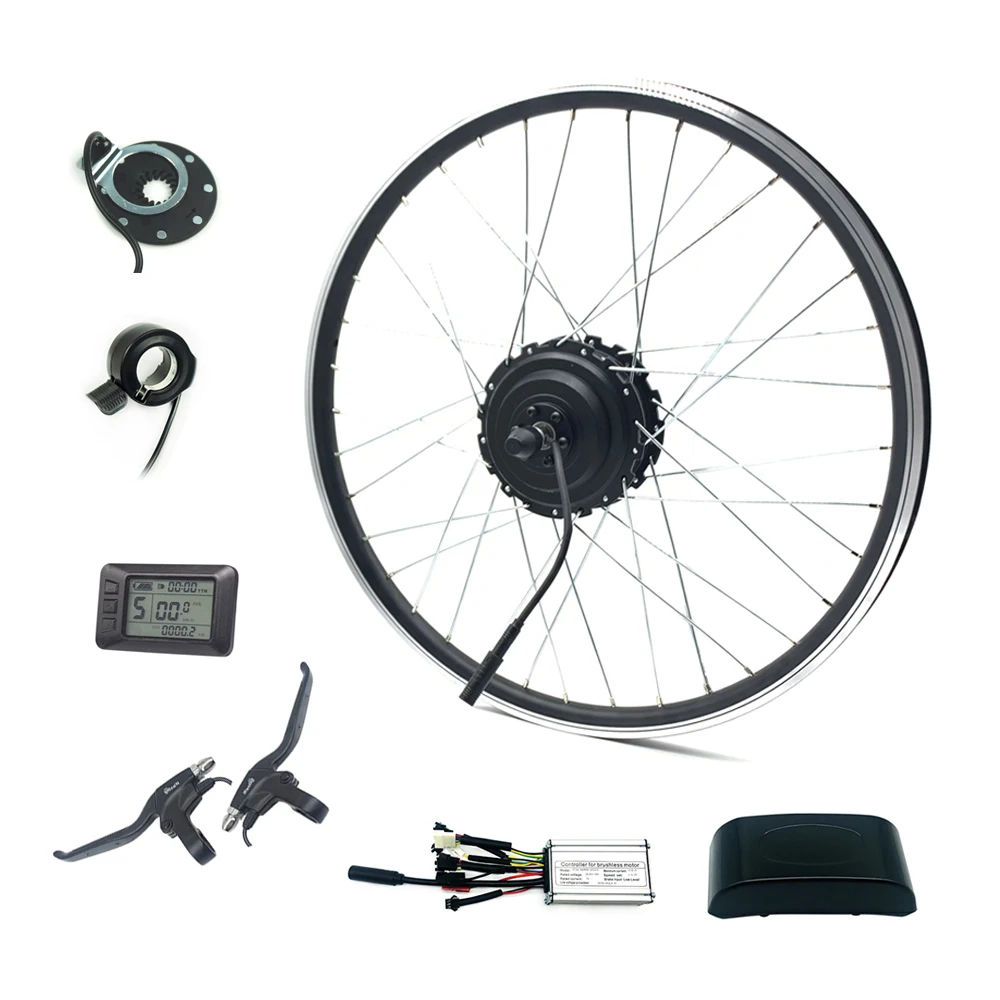 

Greenpedel ebike 48v 750w 26 inch rear cassette wheel e-bike hub motor electric bicycle motor conversion kit