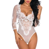 

LA6387 Top Quality Private Label Lingerie Lace Women Bodysuit