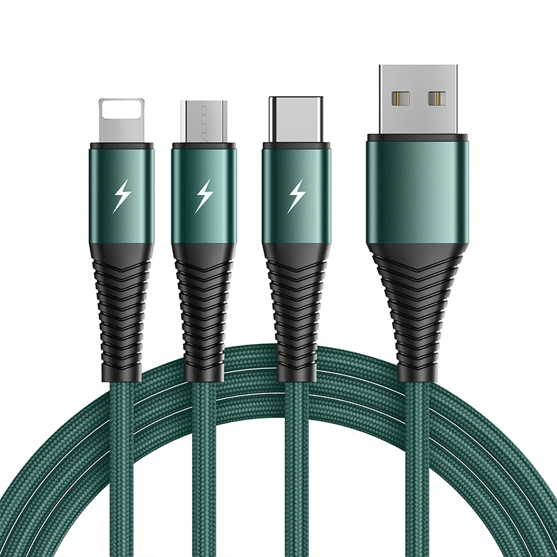 

Joyroom Usb Cable 3 In 1 Mobile Phones Usb Cable Manufacturer Wholesale Custom 3A High Quality Phone Charging Cable For Iphone