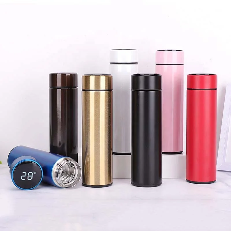 

Hot Sale Smart LED Temperature Display Insulation Bottle Stainless Steel Intelligent Vacuum Flask, Black / white/ pink / red/ blue / gold