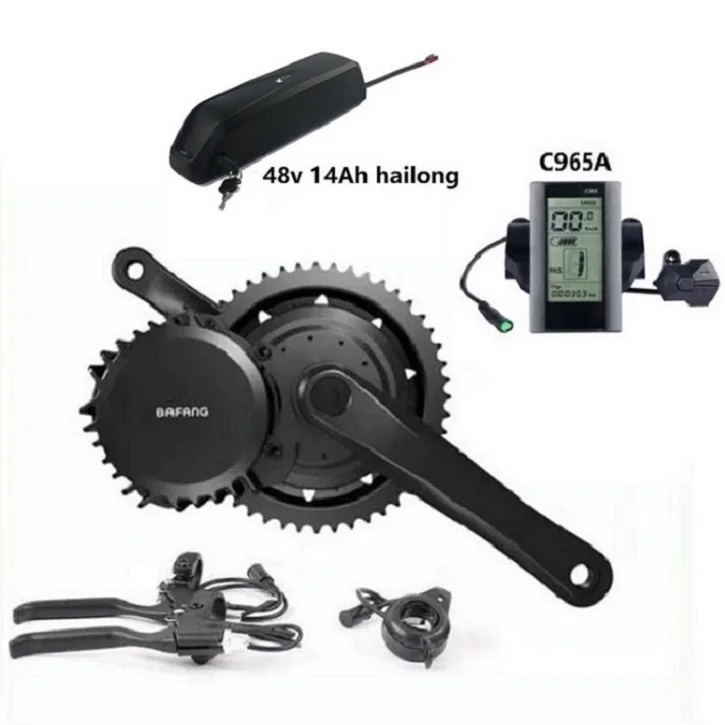 Bafang BBSHD 1000 watt electric mid drive conversion kits with hailong battery