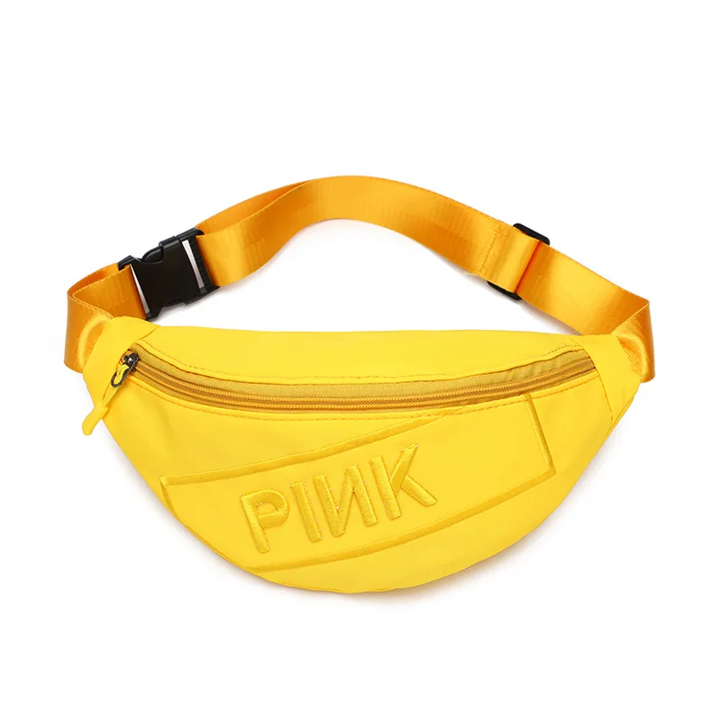 

Casual PINK Women Waist Fanny Pack Fashionable Waist Belt Bags