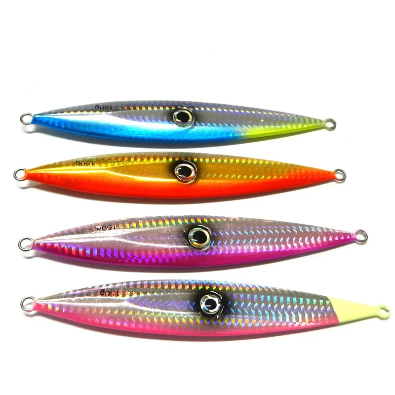 

Big Metal jigging lure  Glow fishing Lure bait Slow fall jigs fishing jig Saltwater lure, 4 colors