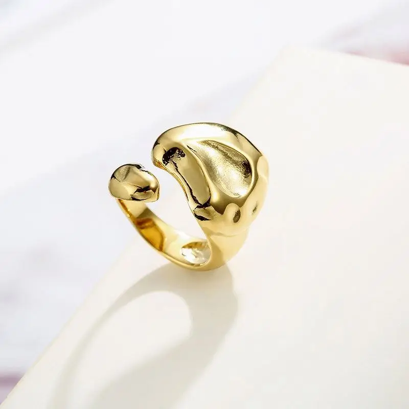 

Low Price Wholesale Fashion Adjustable Irregular Gold Plated Ring