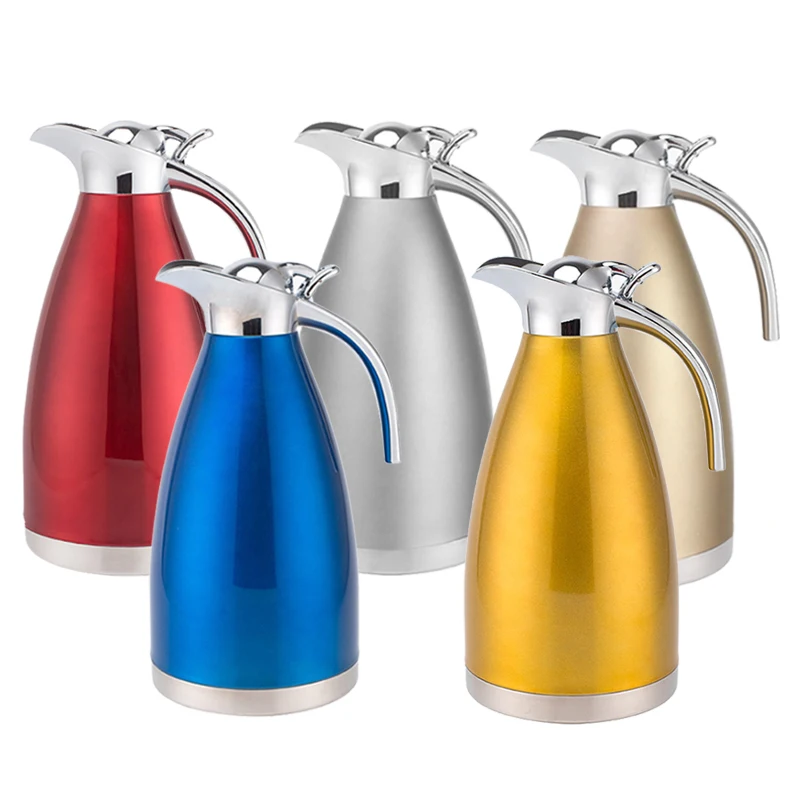 

Large 8 Cup 68 Oz 2 Liter Capacity Stainless Steel With Double Wall Vacuum Insulation
