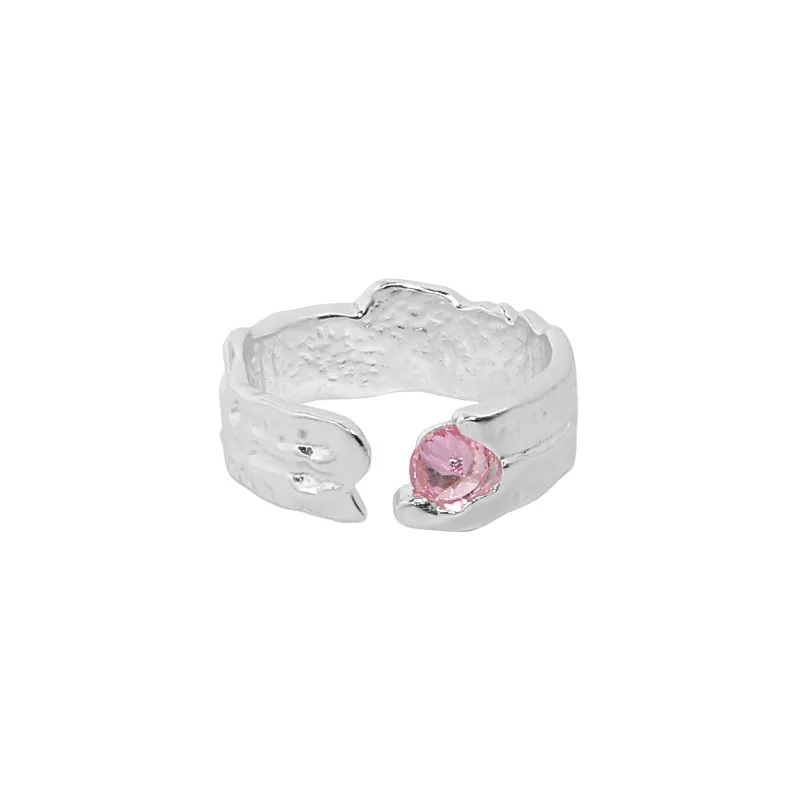 

VIANRLA 925 sterling silver band ring with 4 color zirconia