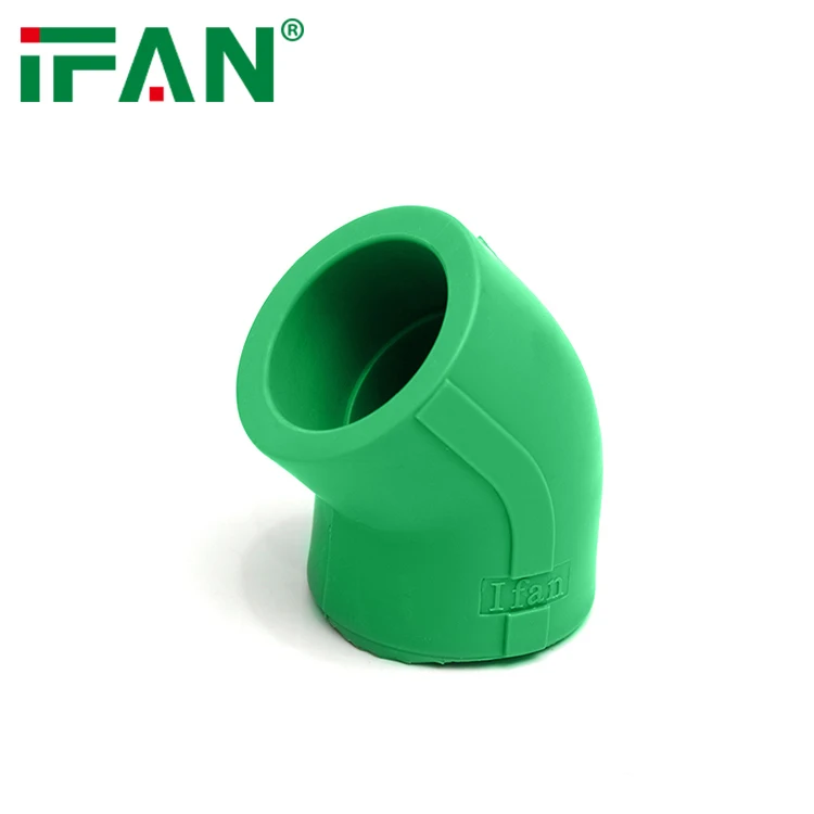 

IFAN ISO Certificate PPR Pipe Fitting Corrosion Resistance Plumbing PPR Fittings Elbow With Customized Logo