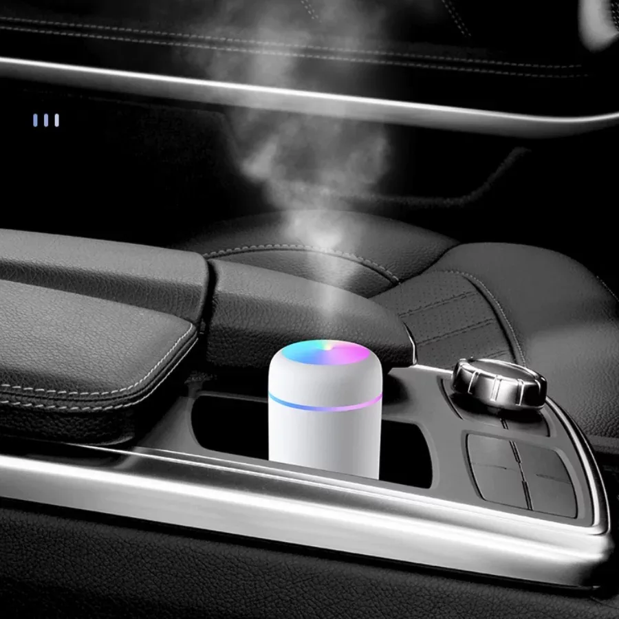 

300ml Portable Mini USB Smart Scent Diffuser Cool Mist Rainbow Humidifier Personal Space Ultrasonic Car Humidifier