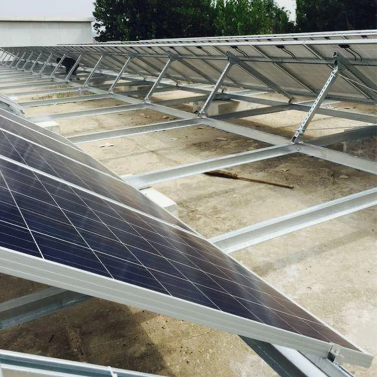 Steel Solar Structure Racking System Flat Roof Solar Panels Mount - Buy ...