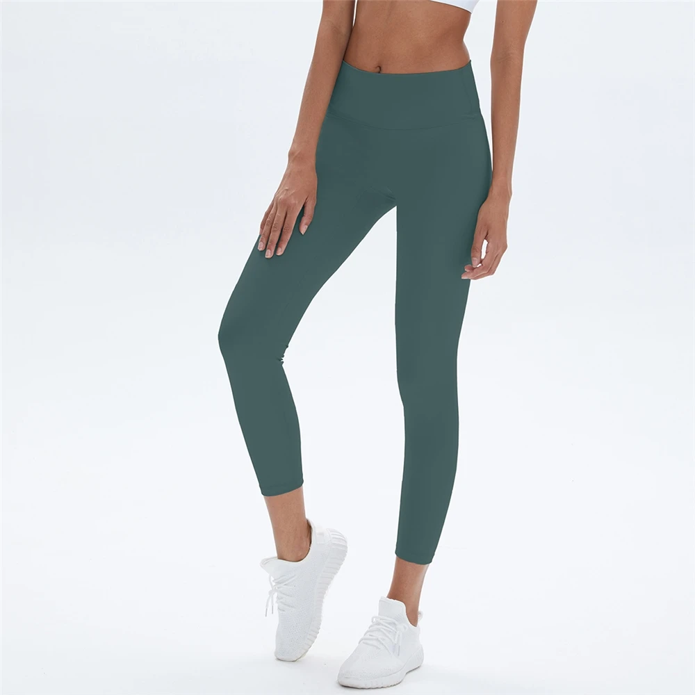 

New European and American high waist no embarrassment line lulu yoga stretch hip lift exercise workout pants