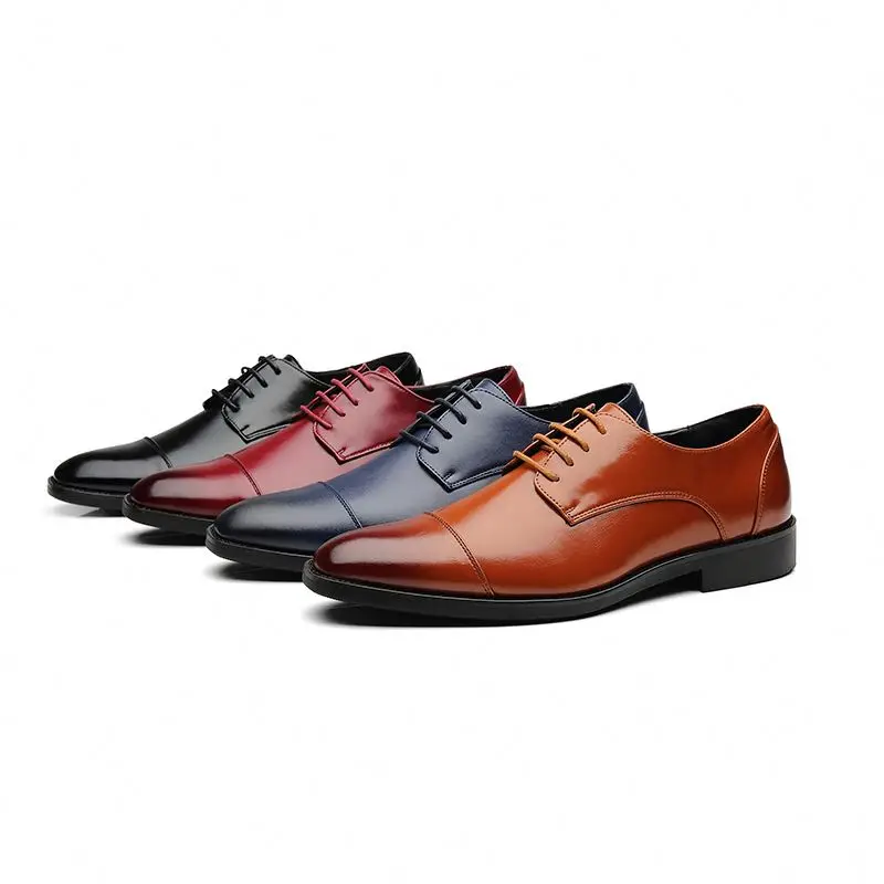 

handmade leather shoes goodyear welted italy handmade shoes men calf leather custom dress shoes, Black,red,blue,yellow