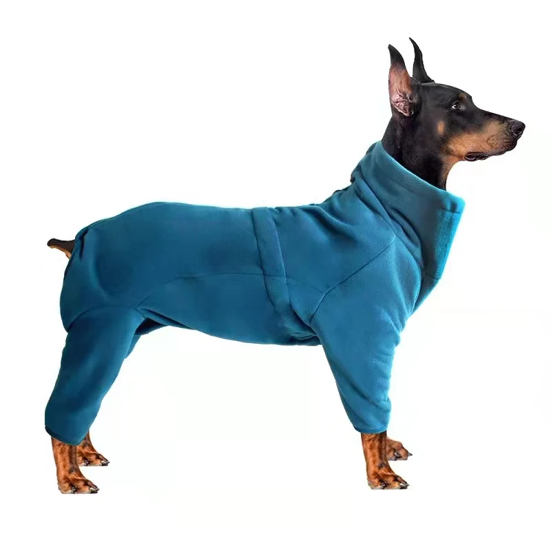 

Top Quality Dog Jacket Four Legs Pet Apparel Pet Clothing Dog Winter Jacket Fleece Dog Jacket, Turquoise, navy blue