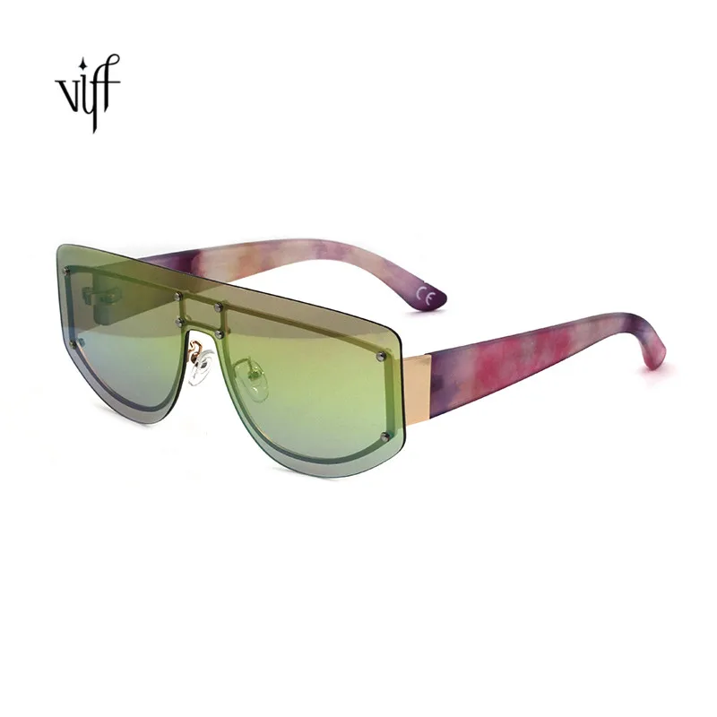 

Metal Square Frame Sunglasses HP19567A Metal Frame Oversized Sunglasses with Cloor Coating, Multi and oem