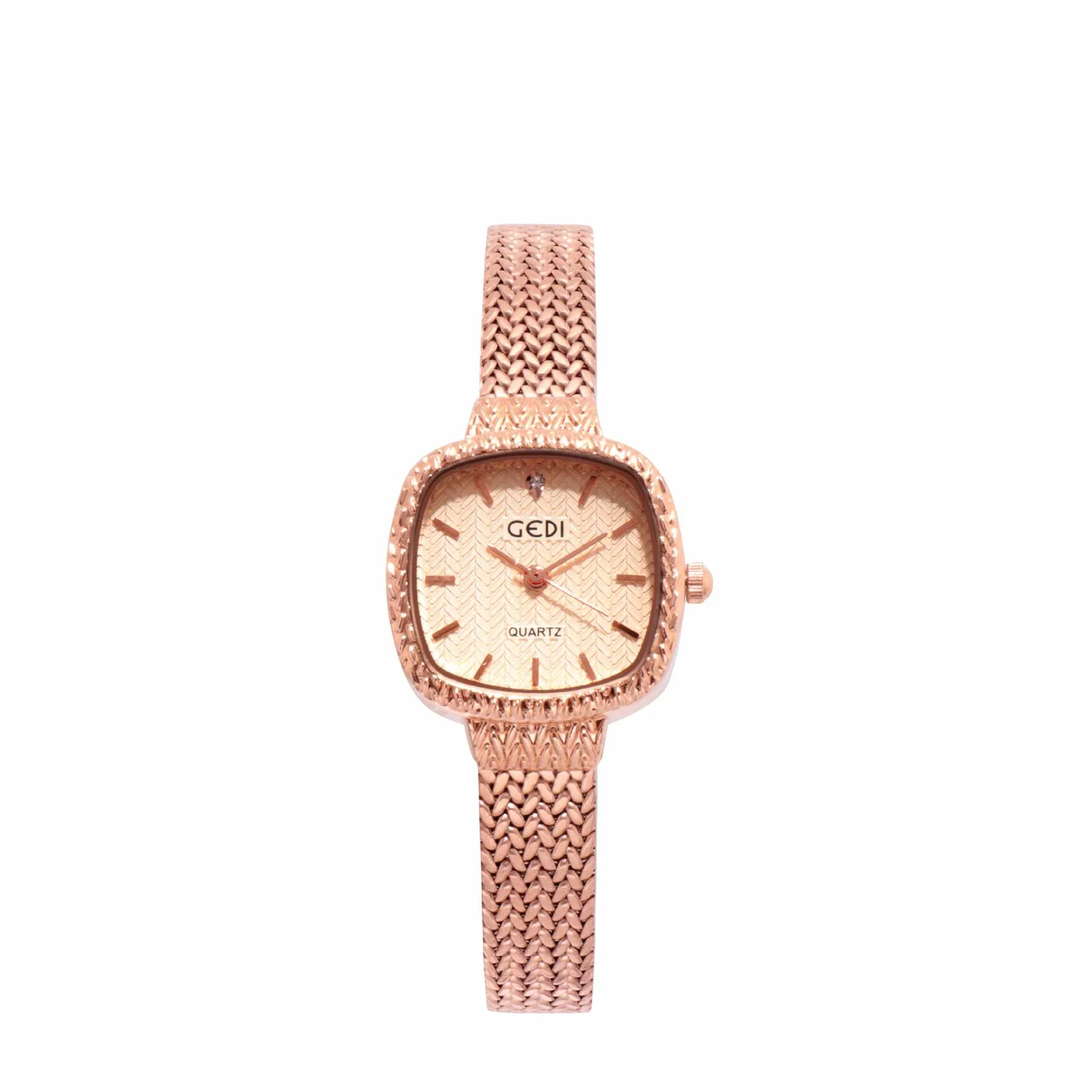 

2021 custom logo new hot-selling small square waterproof steel band temperament quartz watch women watch