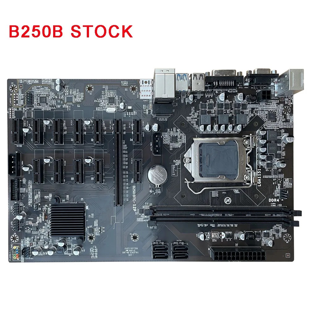 

Hot Selling Support 12 Graphics Card Min ing Motherboard B250B V1.0 12P 1X