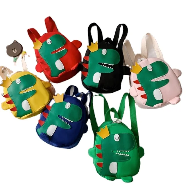 

Hot sale cartoon dinosaur school bag mini kindergarten kids school bags baby decoration bag, Yellow/red/green/blue/black/pink