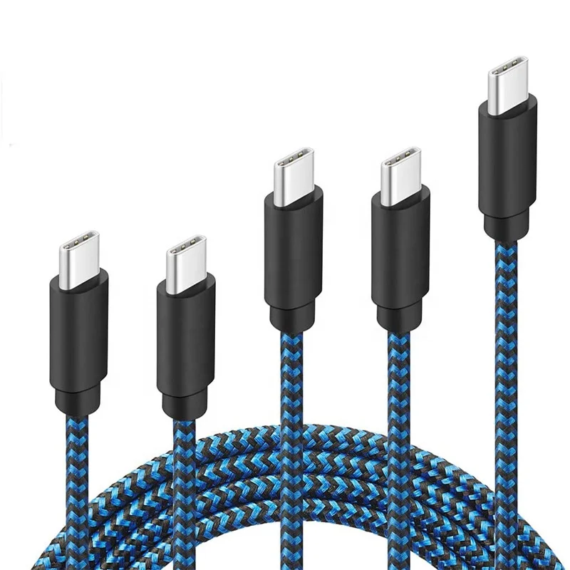 

1m 2m 3m 3a Customized Logo Quick Fast Charging Braided Type C Fast Cable For Android, Customization