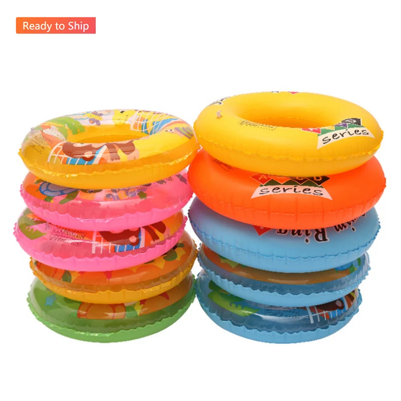 

PVC Film Material Children's Water Toys Inflatable Life Buoy Swimming Ring In Summer