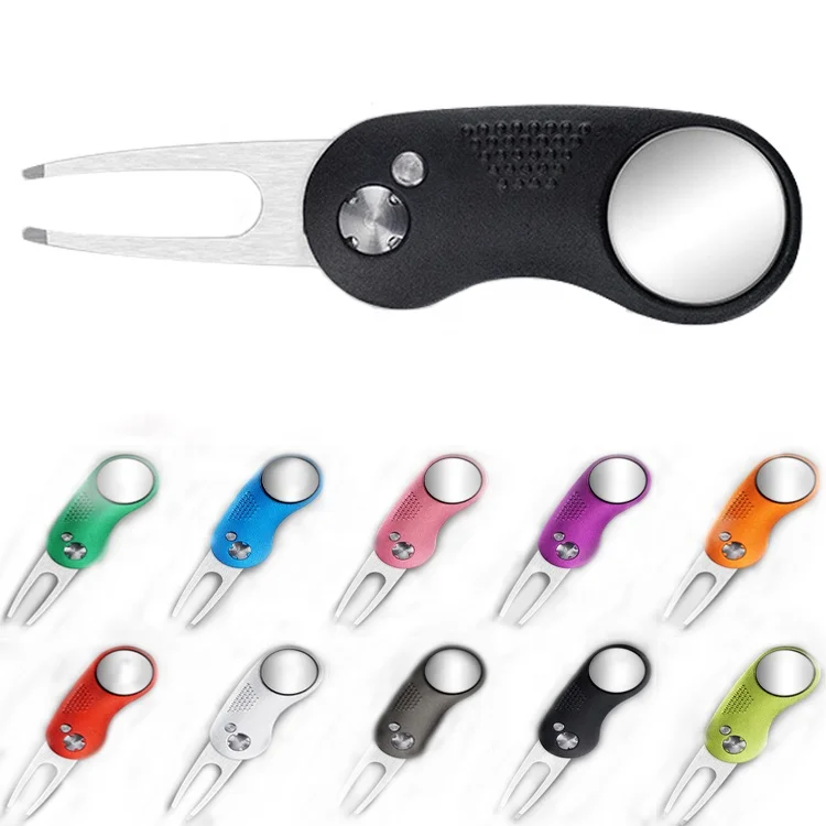 

Customized Golf Magnet Clip Metal Golf Ball Marker Custom Logo Golf Divot Tool, Silver, black, red, blue, yellow, green & purple