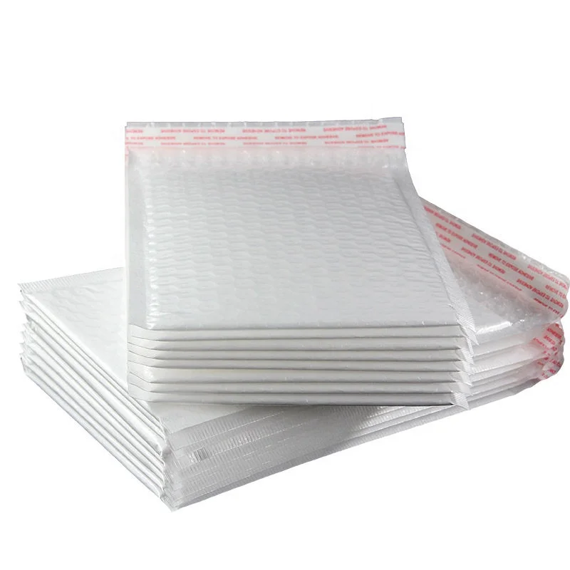 Pearly Wholesale Bubble Mailer White Padded Envclopes Poly Bubble Mailer Bag