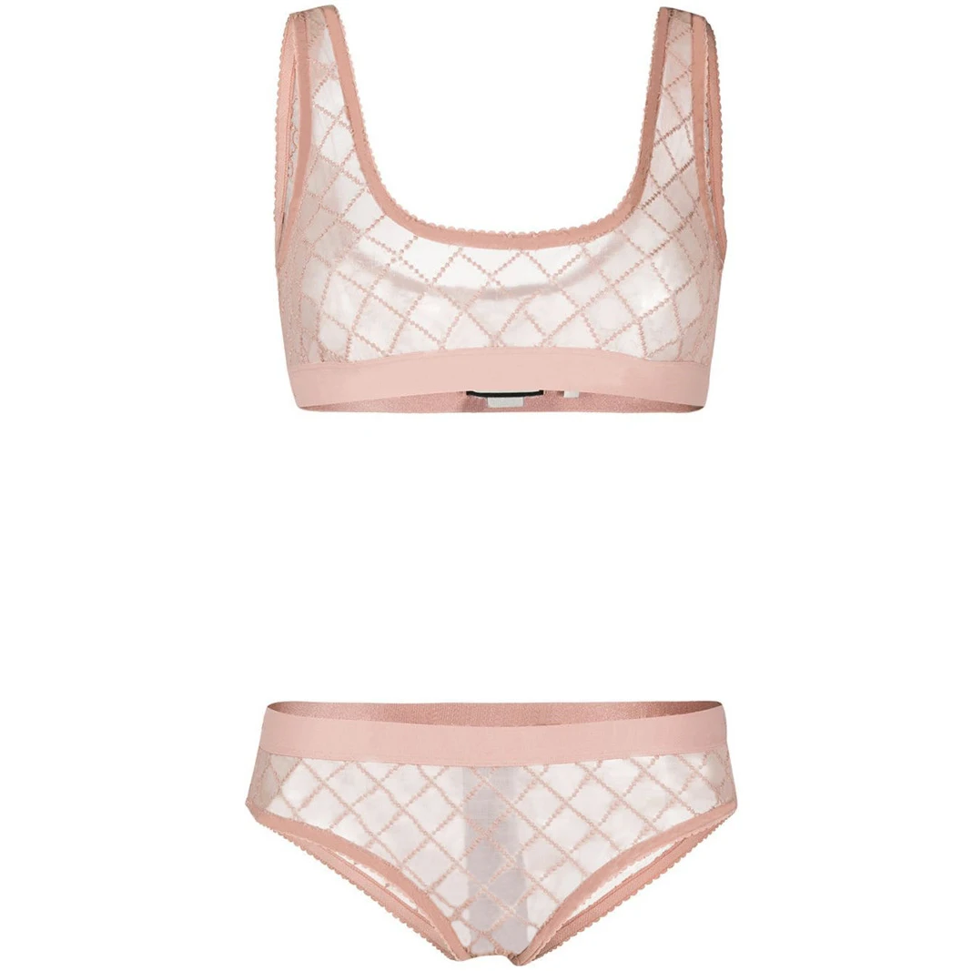 

Hot Sell Lace Transparent Ladies Bra Set Womens Sexy Lingerie Underwear