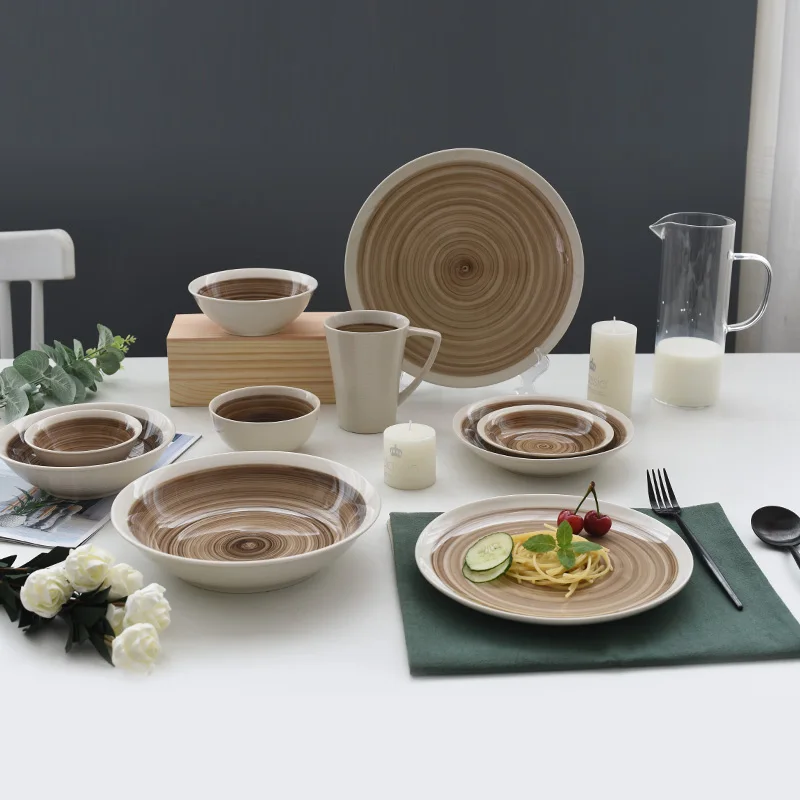 

Hand painted several size colorful tableware Dinnerware Sets Ceramic Porcelain Bowl Plate mup can be purchased separately, Customized accord