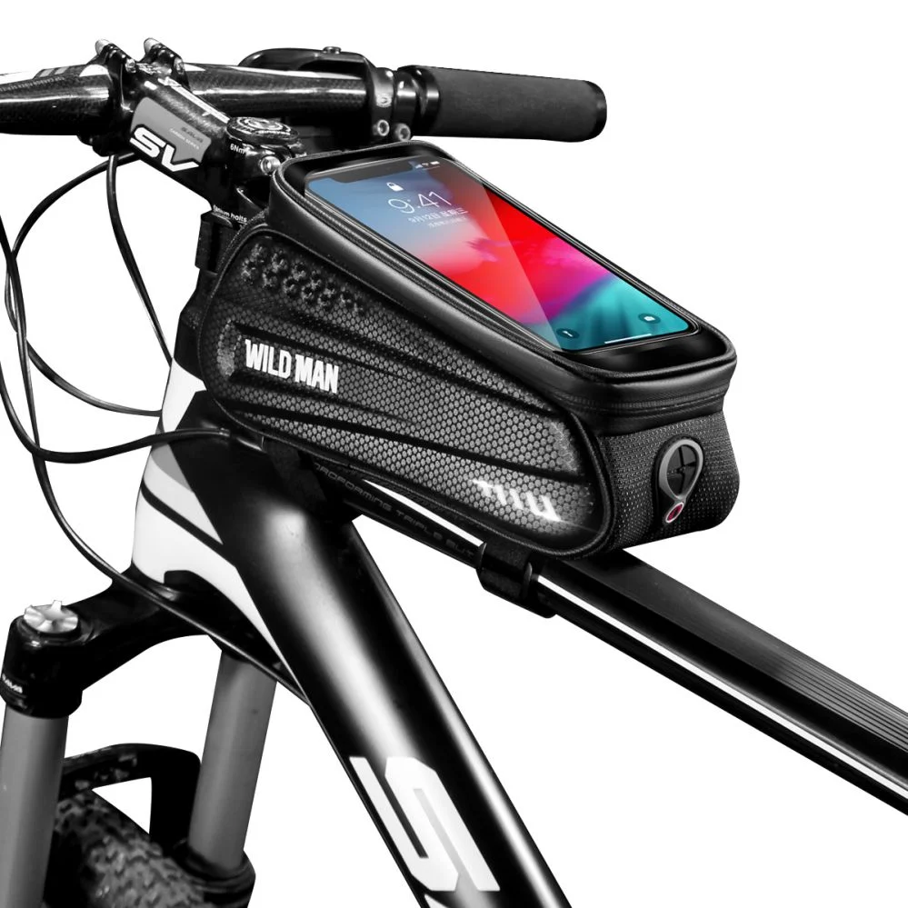 Superbsail New Waterproof MTB Mountain Bike Frame Front Bag Touch Screen Phone Bag Bicycle Mobile Phone Holder manufacture