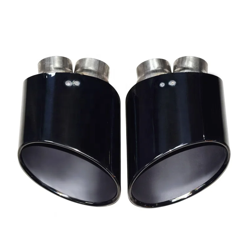 

SYPES 1 Pair Stainless Steel RS6 Exhaust Tip For Audi RS5 Double Inner RS3 Exhaust Pipe RS4 Exhaust System
