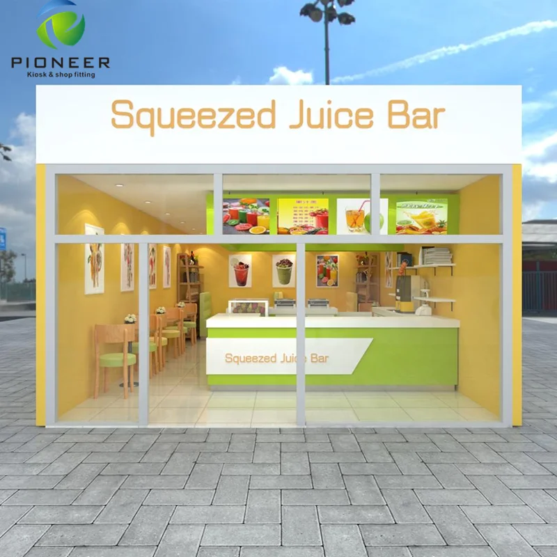 

Pioneer commercial mall shop bubble tea retail store design