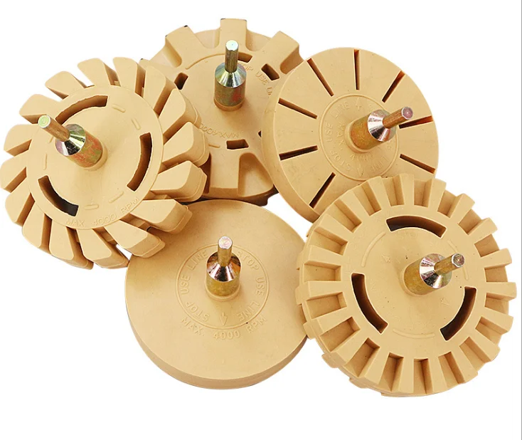 Pneumatic Rubber Eraser Wheel Pad Rubber Disk Decal Eraser Wheel Car