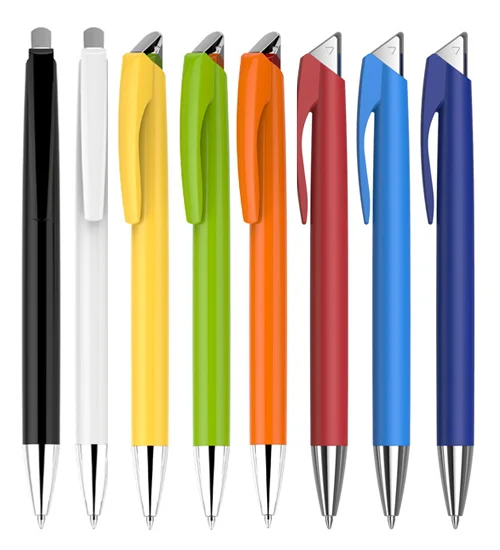 

wholesale bulk free sample pens box blanks black promotional custom logo cheap click ball pen plastic ballpoint