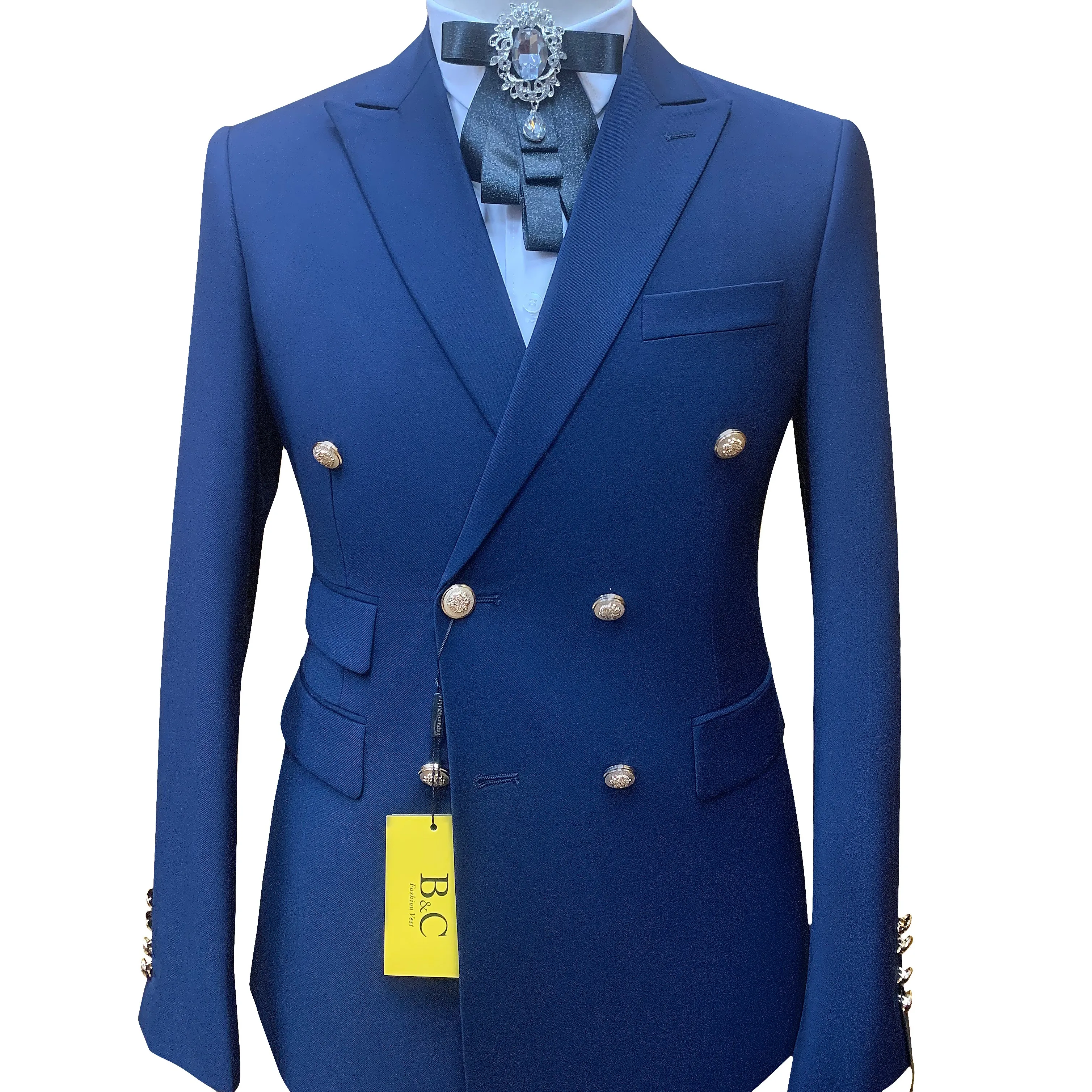 

New Wedding Party Business Slim-Fit Blazers Two Piece Tuxedo Custom Men's Suits