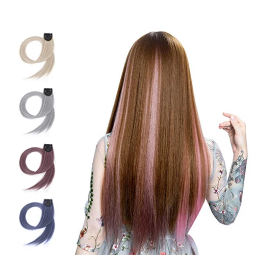 

Wig piece color hanging ear type highlight hair piece non-marking invisible posting piece