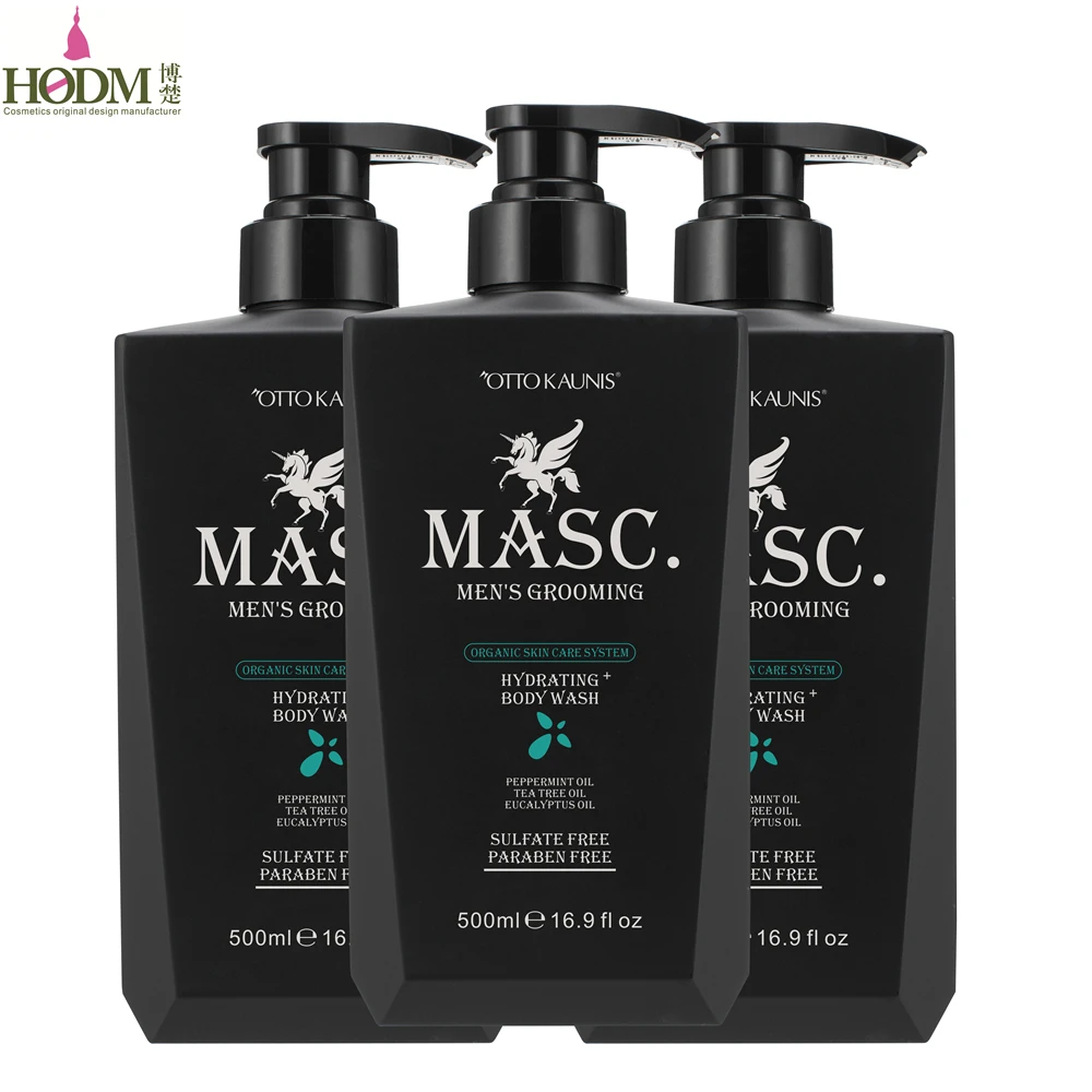 
Private Label OEM ODM Natural Body Tea Tree Oil and Peppermint Oil Sulfate Free Men Body Wash 