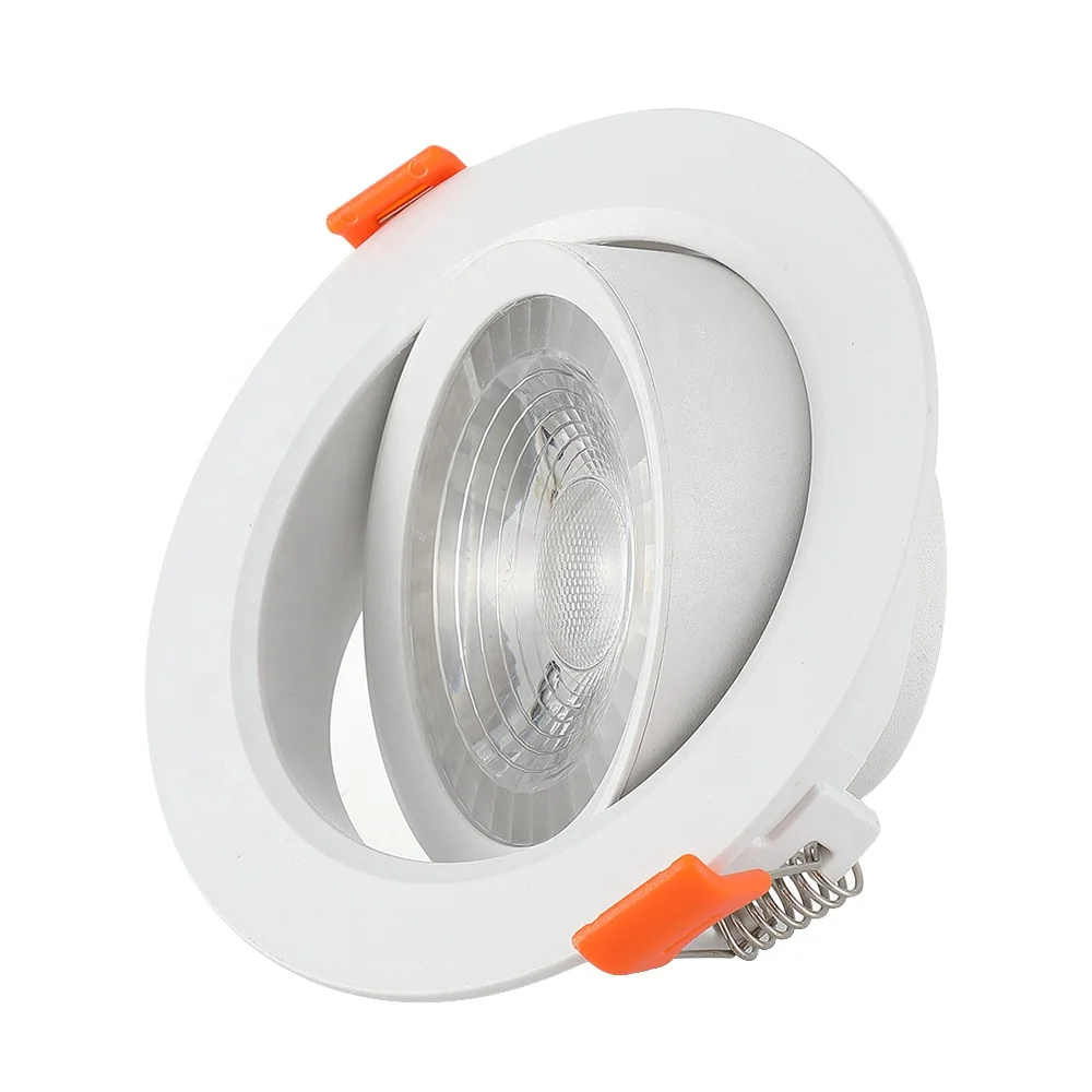 Adjustable focus cob 70mm cutout 6w high power square spot ceiling 50mm cut out 6w led downlight
