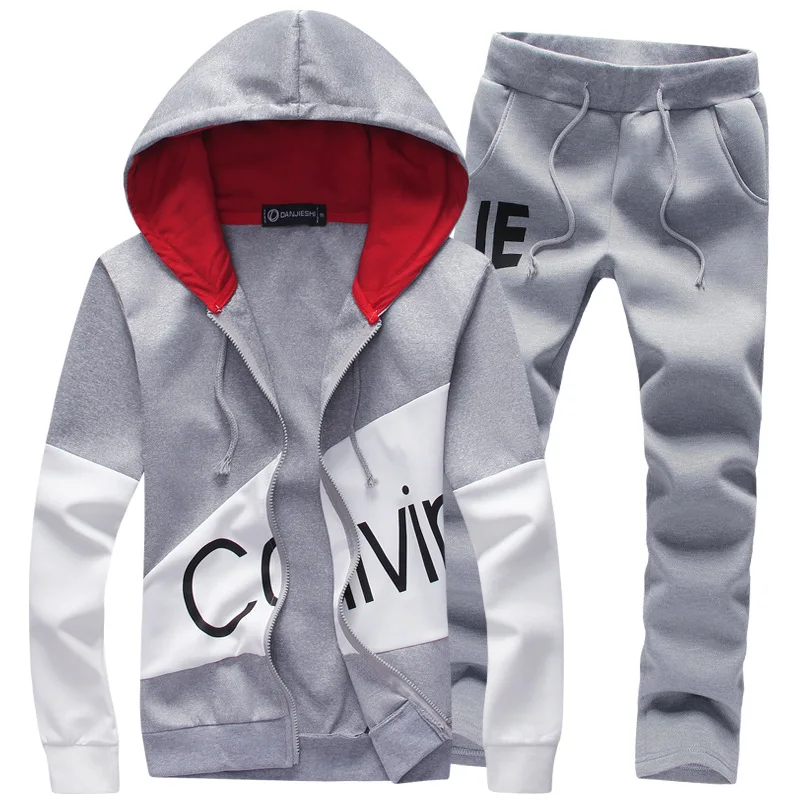 

2021 Men's Wholesale Floral Printed Sweater Cardigan Hooded Sports Unbranded Two Piece Set Tracksuit, Customized colors