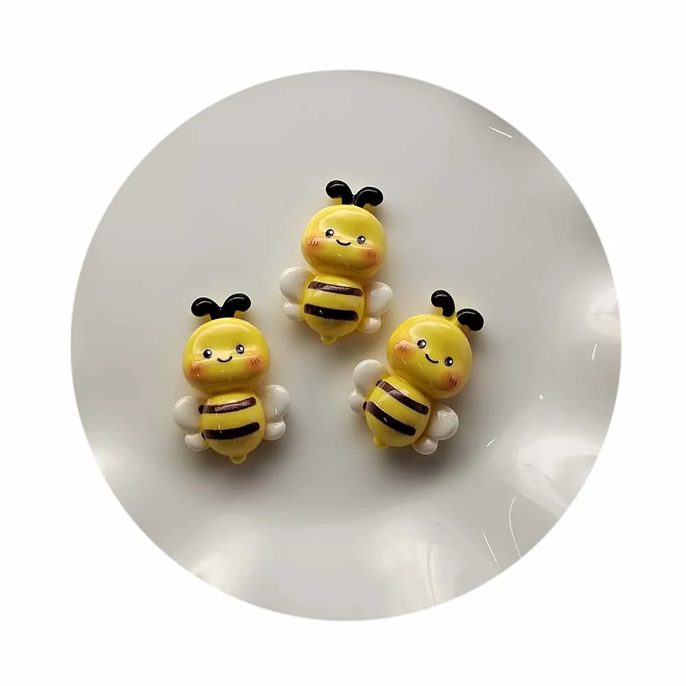 Flatback Resin Cartoon Bee Cabochon for Scrapbooking DIY Cake Decor Crafts Accessories
