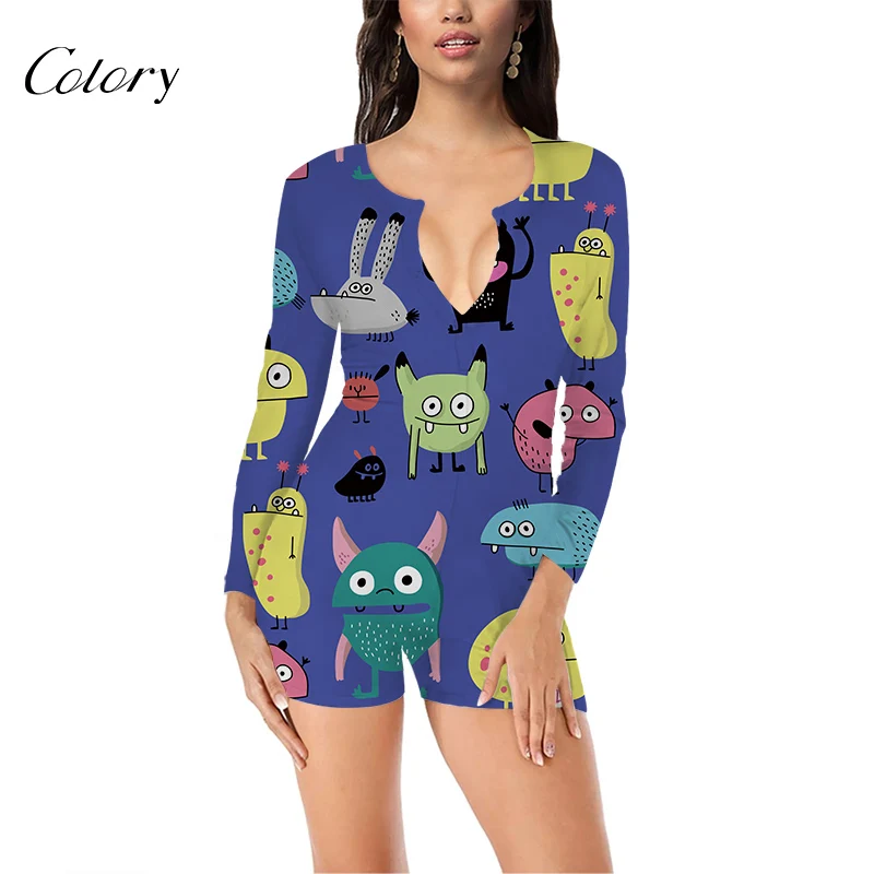 

Colory Fitness OEM Custom Manufactured Clothing Animal Hooded Jumpsuit, Picture shows