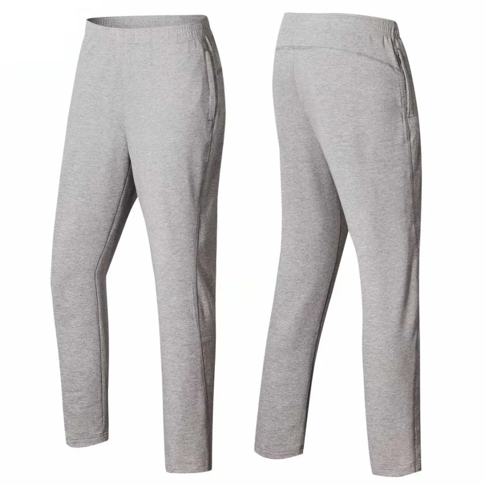 

High Quality Cotton/Polyester Men Breathable Jogging Trousers Fitness Sport Pants Open Bottom Sweatpants, Custom color