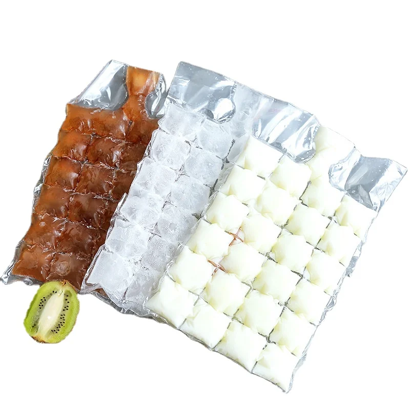 

Non Toxic High Quality plastic Disposable PE Ice Cube Bag, Picture color , can be customized