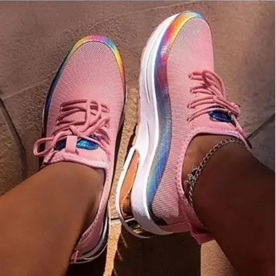 

2020 Hot Sale Shoes Women's Casual Soft Sneakers Mesh Autumn Breatha Shoes For Autumn And Summer, As picture